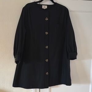 TUCKERNUCK BLACK BLAKE DRESS, L